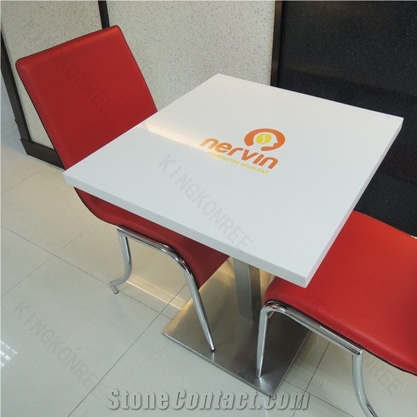 Morden Composite Restaurant Table Tops, Round Acrylic Table Top Replacement