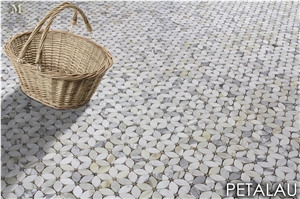 Petalau - Calacatta with Jura Grey Mosaic