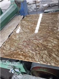 Lowest Price Imperial Gold Dust Granite Slabs & Tiles & Cut-To-Size,India Yellow Granite