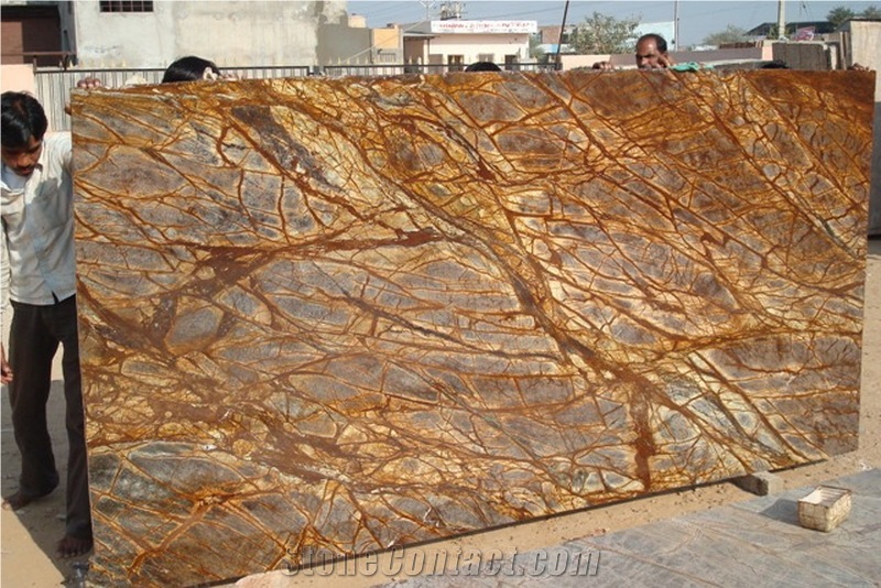 Factory Price Import Rainforest Brown Marble for Home Decoration
