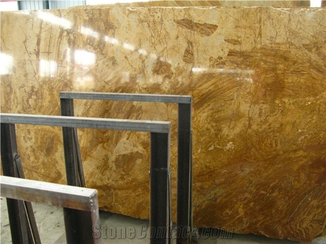 Top Quality Factory Price Copper Yellow Marble Floor Tile, China Yellow Marble