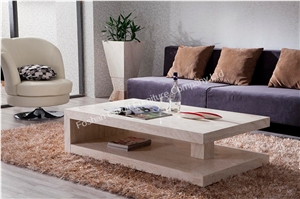 Classic Design Marble Hand Craved Coffee Table on Sale