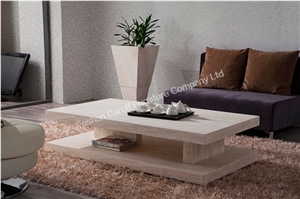 High Quality Rectangle Travertine Coffee Table