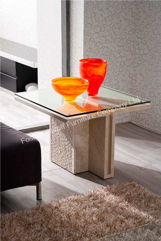 Modern High-End Natural Stone Small Side Table