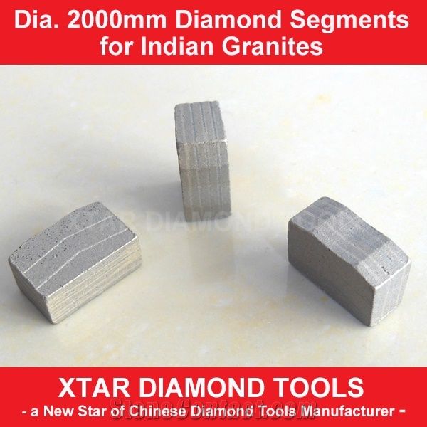 Dia.2000mm Diamond Grinding Segments for Granite Stone Cutting