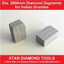 Dia.2000mm Diamond Segment with Sandwich Structure