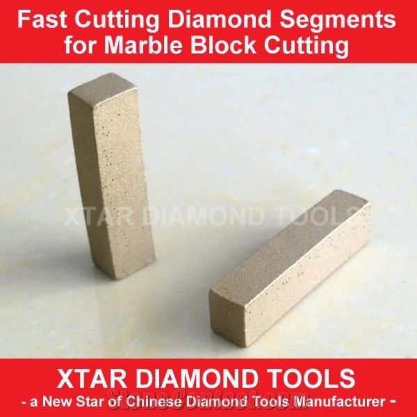 Diamond Segments for Multiblade Four-Column Block Saw