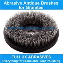 Round Antique Brush for Granite and Marble