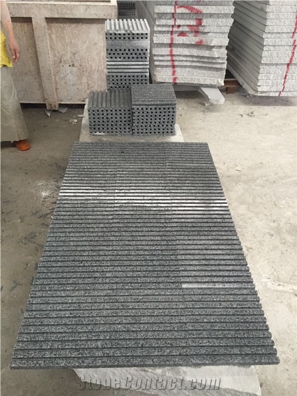 China Natural Grey Stone New G603/Hubei Sesame/Bianco Crystal Granite Anti-Slip Road Pavers, Road Covering Tiles, Stripe Blind Stone, Landscaping