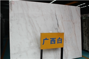 China Natural Guangxi White Marble Polished Big Slabs, China Carrara White Marble, Indoor Wall Cladding/Floor Covering