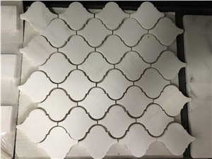 Polished Carrara White Marble Mosaics, Bc-M1004, Can Be Made Of Calacatta White/Statuario, Bianco Dolomiti, Italy Grey, Carrara Grey Marble