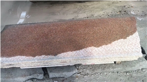 G350 Rusty Granite Flamed Surface Brown Color Tiles Slabs Competitive Prices
