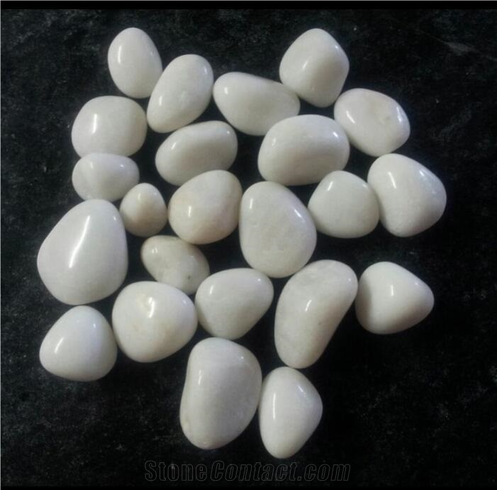 Aaa Grade Quality Decorative Pebble Stone, Round Smooth Polished Pebble with Gloss Finish