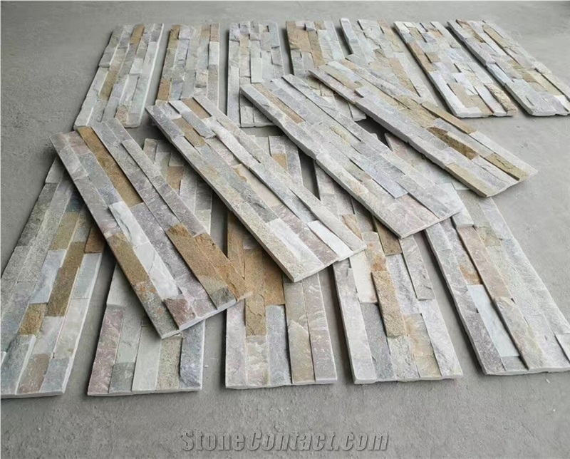 China Black Quartzite Z- Shaped Wall Cladding Panels, Grey Granite Split Face Wall Cladding Panel