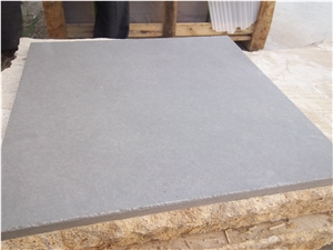 Dark Grey Flamed Surface Natural Sandstone Flooring Tile