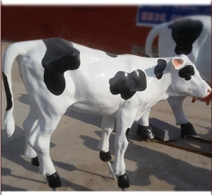 Fibergalss Cow Sculpture for Sale, Cheap Colorful Fiberglass Statue & Sculptures