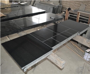 Fireplace Hearth Cut to Size, Granite Stove Hearth Solid Surface, Boxed and Lipped Black Granite Hearth Slab