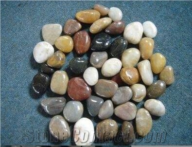 Natural Polished Mixed Pebble Stone, Decoration Pebbles for Aquarium