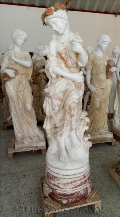 Western Style Life Size Art Deco Marble Man Sculpture,Grace Garden Marble Lady Statues for Sale