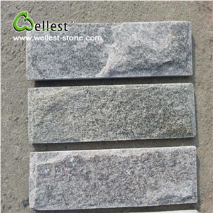 Green Quartzite Split Mushroom Pillow Face Castle Stone Strip for Feature and Garden Exterior Wall Cladding