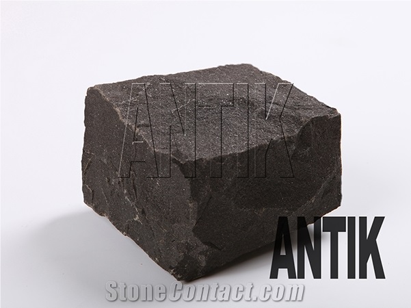 Basalt Cube Stone, Cobbles Black Basalt