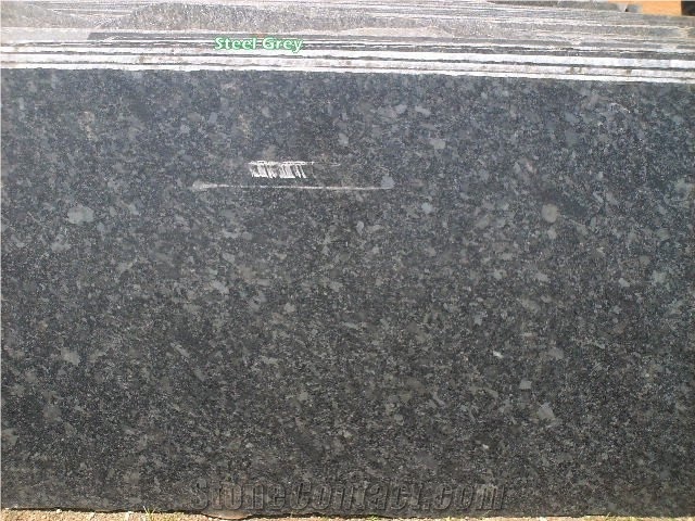 Steel Gray Slabs & Tiles, Steel Grey Granite Slabs & Tiles
