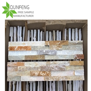 1560cm Durable Natural Multicolor Slate Culture Stone Wall Panel/Stacked Stone Veneer