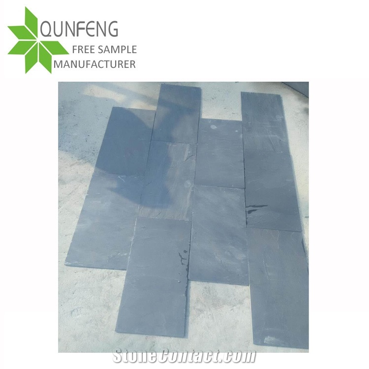 Ce Passed Erosion Resistance Antacid Split Surface Natural Black Flooring Slate Tile