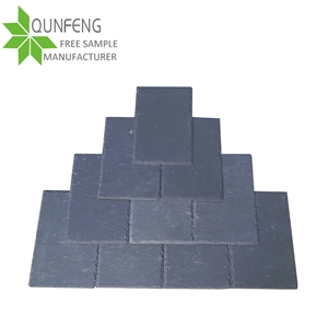 Ce Passed Erosion Resistance Antacid Split Surface Natural Black Stone Roof Slate Tile
