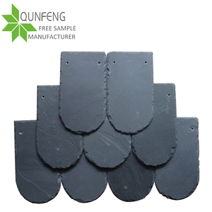 Split Surface Non-Fading Natural Black Roofing Slate Tile