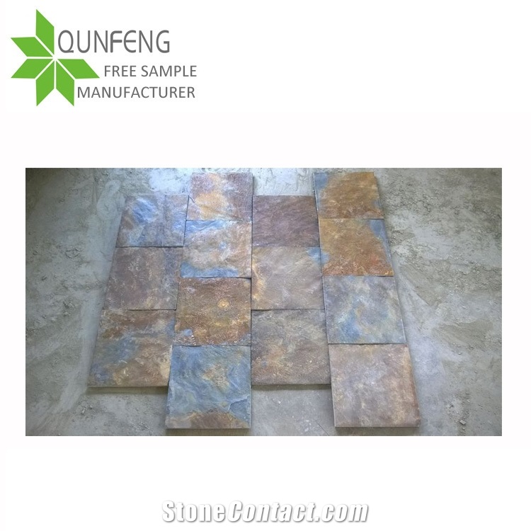 China Rusty/Rustic/Rust Slate Tiles&Slabs for Paving Stone Cladding