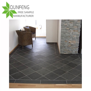 Chinese Black Slate Floor Tiles,Wall Covering Pattern Stone ,Cheap Chinese Natural Black Slate,Exterior Wall Cladding Panel for Modern Construction