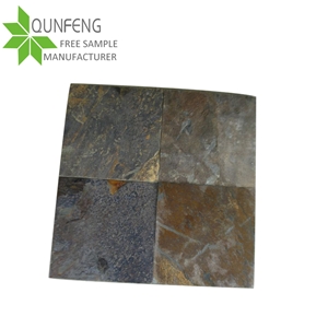 Chinese Multicolour Slate Tiles,Copper Rust Split Face Slate Pavers,Multicolor Slate Patio Stones,Natural Paving Stone,Rusty Slate Walltiles