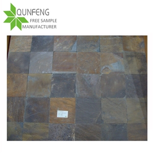 Durable Non-Fading Natural Split Surface Multicolor Slate Floor Tile/Wall Slate Tile