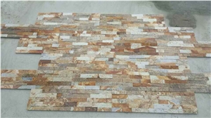 Durable Non-Fading Split Surface Natural Multicolor Sandstone Stacked Stone/Culture Stone Wall Tile