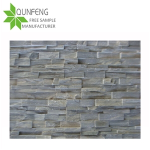 Split Surface Natural Grey Slate Wall Panel/Stacked Stone