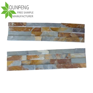 Hot Sale 1560cm Erosion Resistance Antacid Natural Rusty Slate Culture Stone Wall Panel