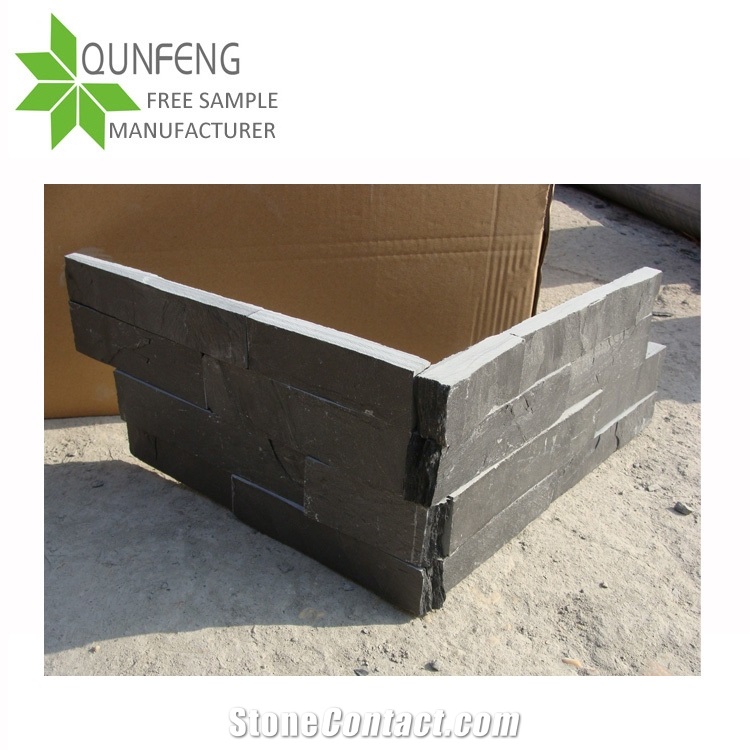 Natural Cheap Z Shape Mini Panel Thin Slate Stone Wall Panel,Cladding Wall Stone