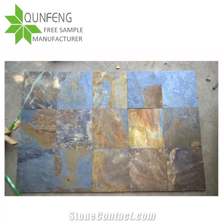On Sale Rusty Slate Walkway Pavers,Multicolor Slate Tiles,Natural Rustic Slate Flooring Tiles