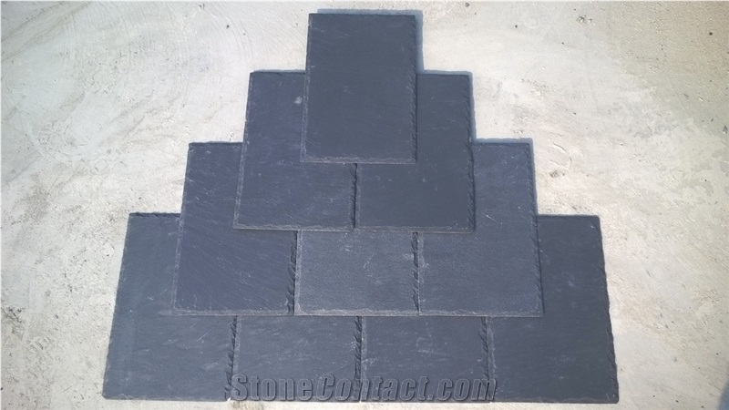Popular China Black Roof Slate Stone for Roofing,Black Slate Tile Stone