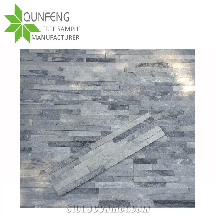 Popular Hebei Grey Cloud Quartzite Ledgestone/ Cladding Wall Decorative Stone for Feature