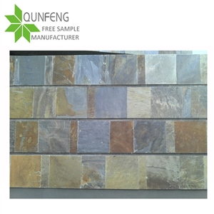 Popular on Sale Natural Multicolor Slate Floor Tiles for Slate Wall Tiles