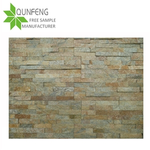 Split Surface Durable Non-Fading Natural Quartzite Stone Wall Panel Culture Stone