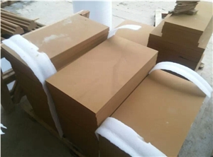 China Sichuan Yellow Sandstone Honed Tiles for Follor