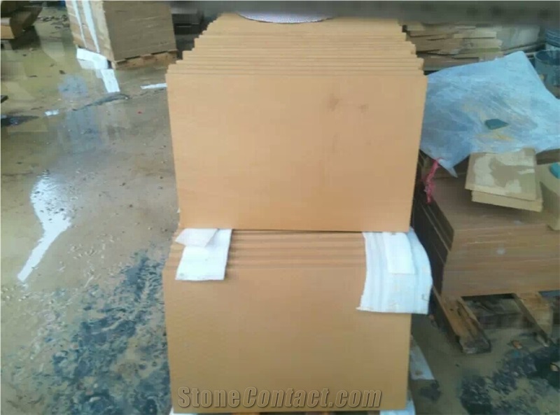 China Sichuan Yellow Sandstone Honed Tiles for Follor