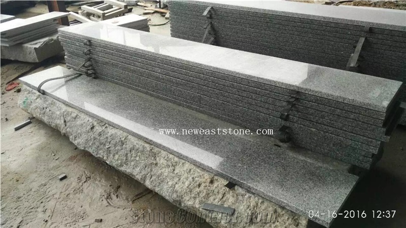 Light Grey G603 China Grey Sardo Surface Flamed Full Bullnose Edge Cheap Swimming Pool Coping Stones Tile