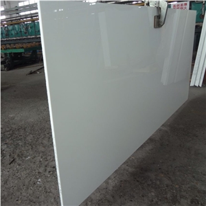 Pure White Nano Crystallized Glass Stone Big Slabs,Solid Surface Artificial Marble Stone Tile Cut to Size/Crystal Glass White Artificial Stone