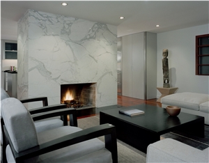Calacatta White Quartz Stone Soild Surface Slabs and Flooring Tiles