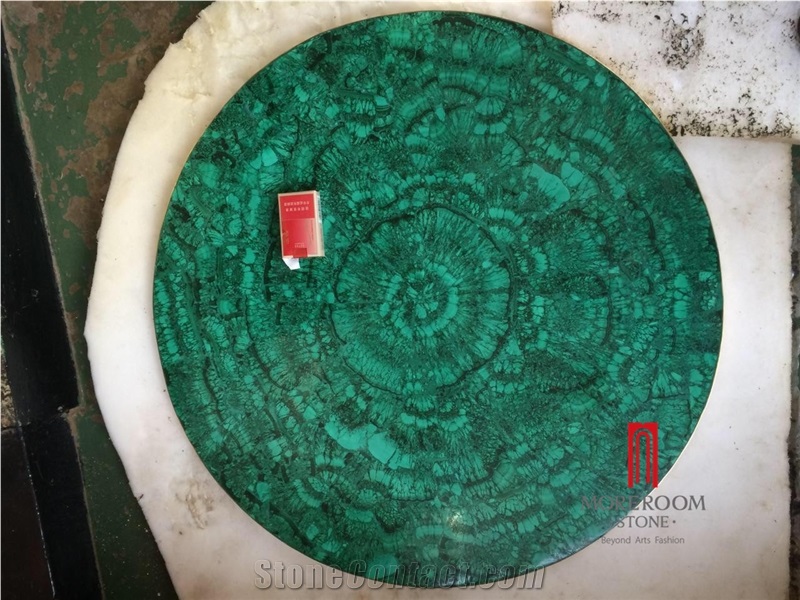 Moreroom Stone Malachite for Table Counter Top and Wall Interior Designs with Price