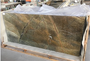 Marble Bar Top, Rain Forest Green Marble Commercial Counter Top